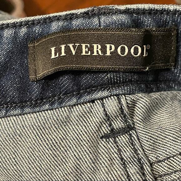 Liverpool Distressed Crop Boyfriend Jeans - Picture 10 of 12
